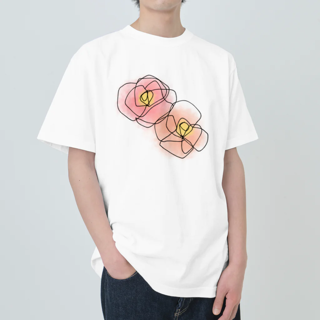 チョコミントのお花 Heavyweight T-Shirt