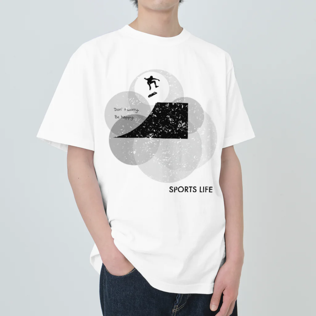 45blue coffee Tokyoのくよくよせずに楽しくやろうぜシリーズ１v2 Heavyweight T-Shirt