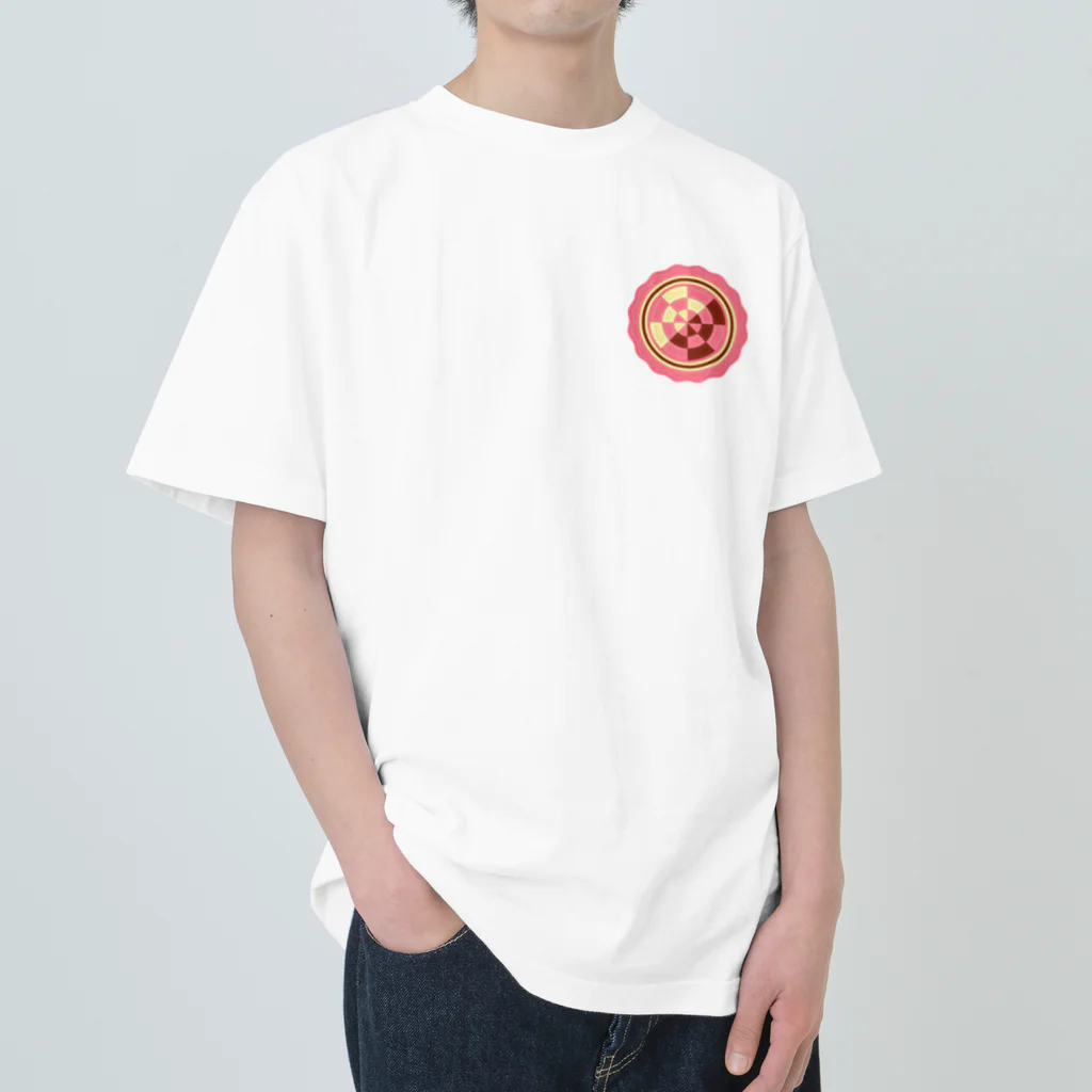 ハナドリカ SUZURI店の花の形の板チョコ(苺) Heavyweight T-Shirt