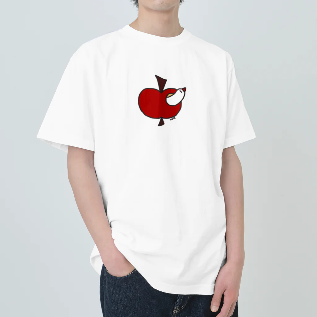 【NOR.】のりんご文鳥 ヘビーウェイトTシャツ