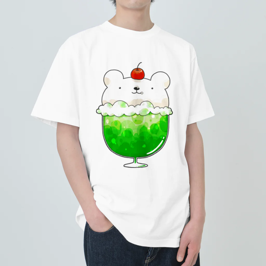 pecori ぺこりのメロンのしろくまクリームソーダ Heavyweight T-Shirt