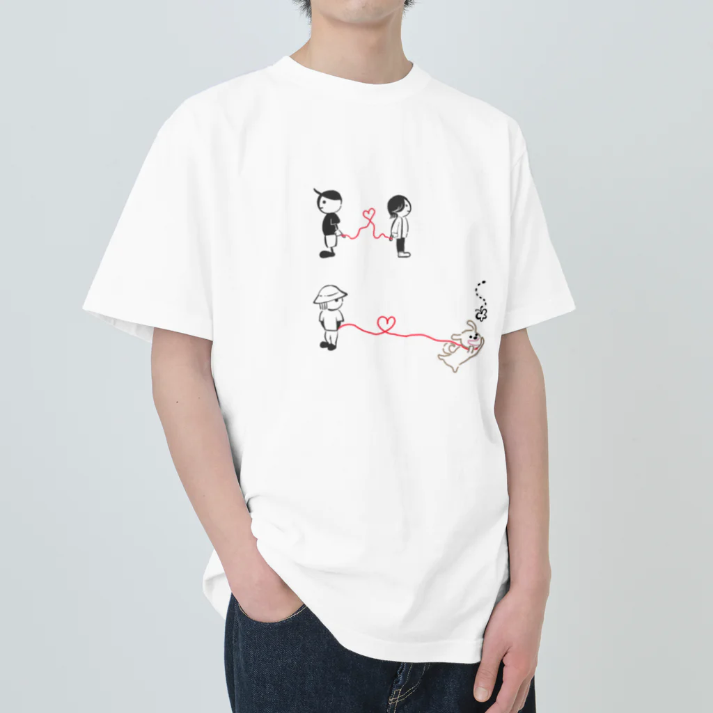 【アウター】カサネギショップ【大好き】の【重ね着限定】脱ぐと運命の赤い糸？Ｔ Heavyweight T-Shirt