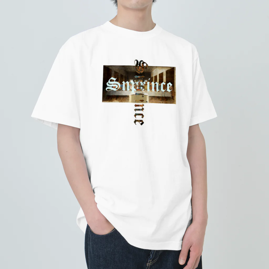 王子のアパレル SnprinceのSnprince 最後の晩餐logo Heavyweight T-Shirt