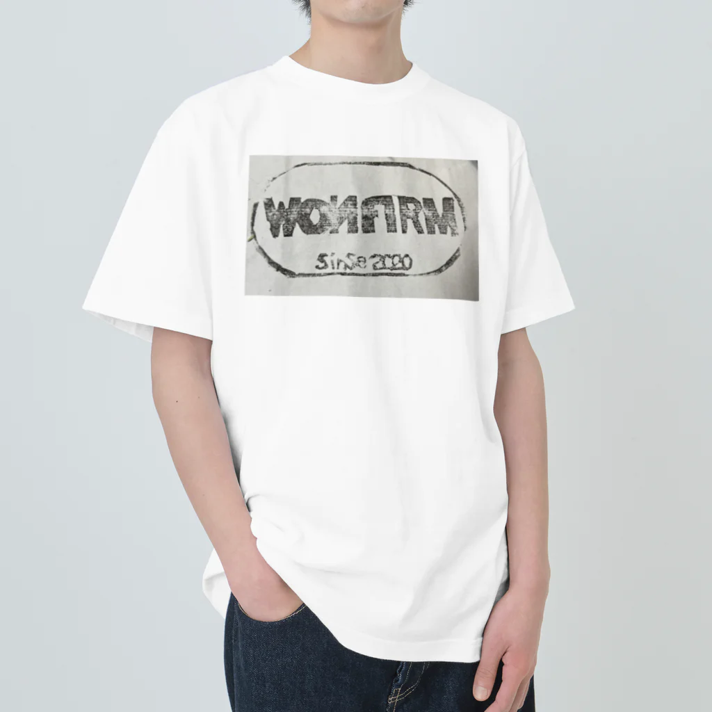 きしもとをんのうぉんしょうかい ロゴ Heavyweight T-Shirt
