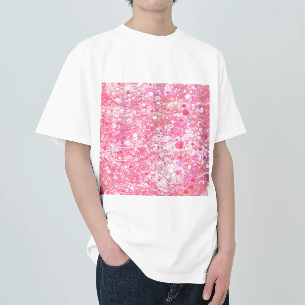 Laquamarmoの桃色の泡の世界へ、ふわりと誘われて Heavyweight T-Shirt