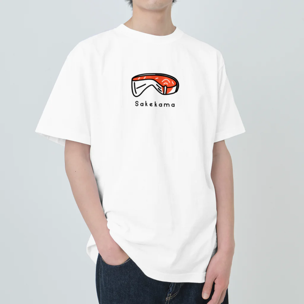 PokuStarの鮭カマ Heavyweight T-Shirt