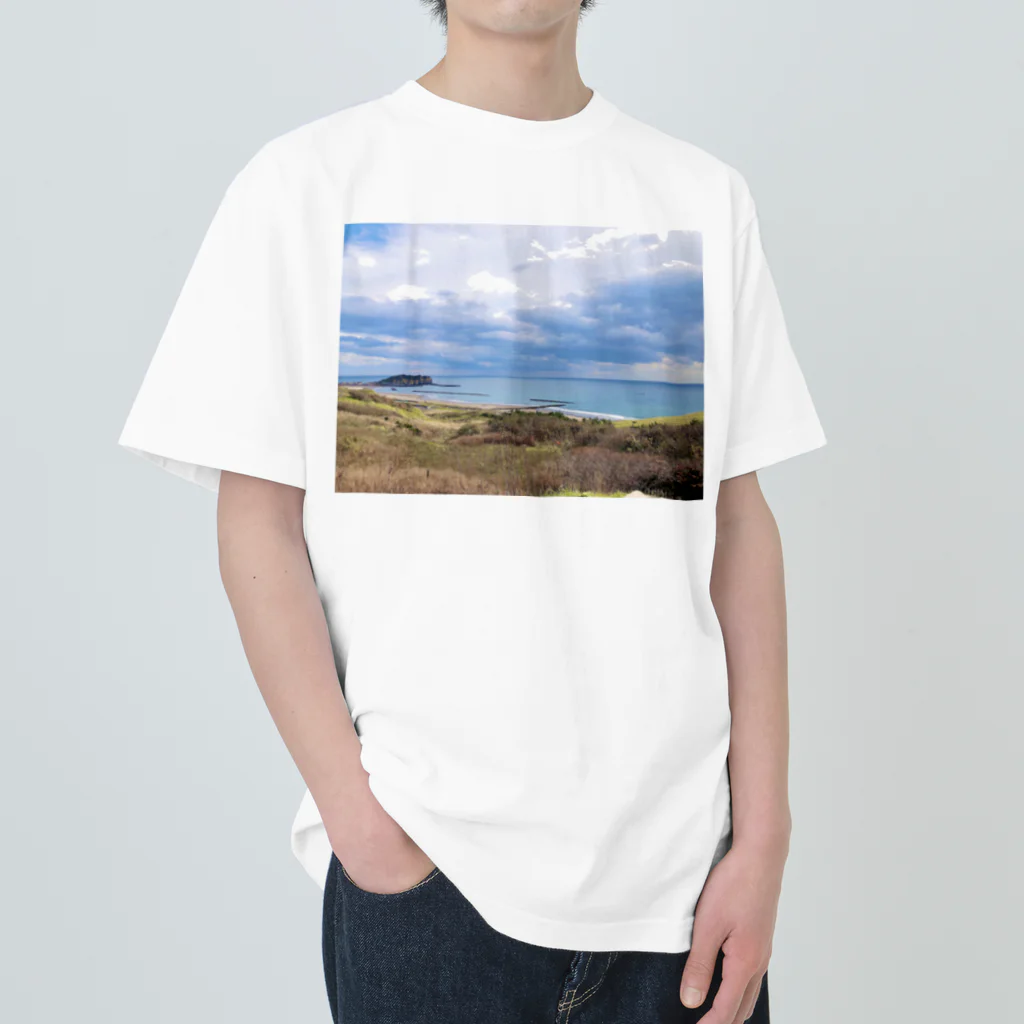 あべこのお店 の北海道の海 Heavyweight T-Shirt