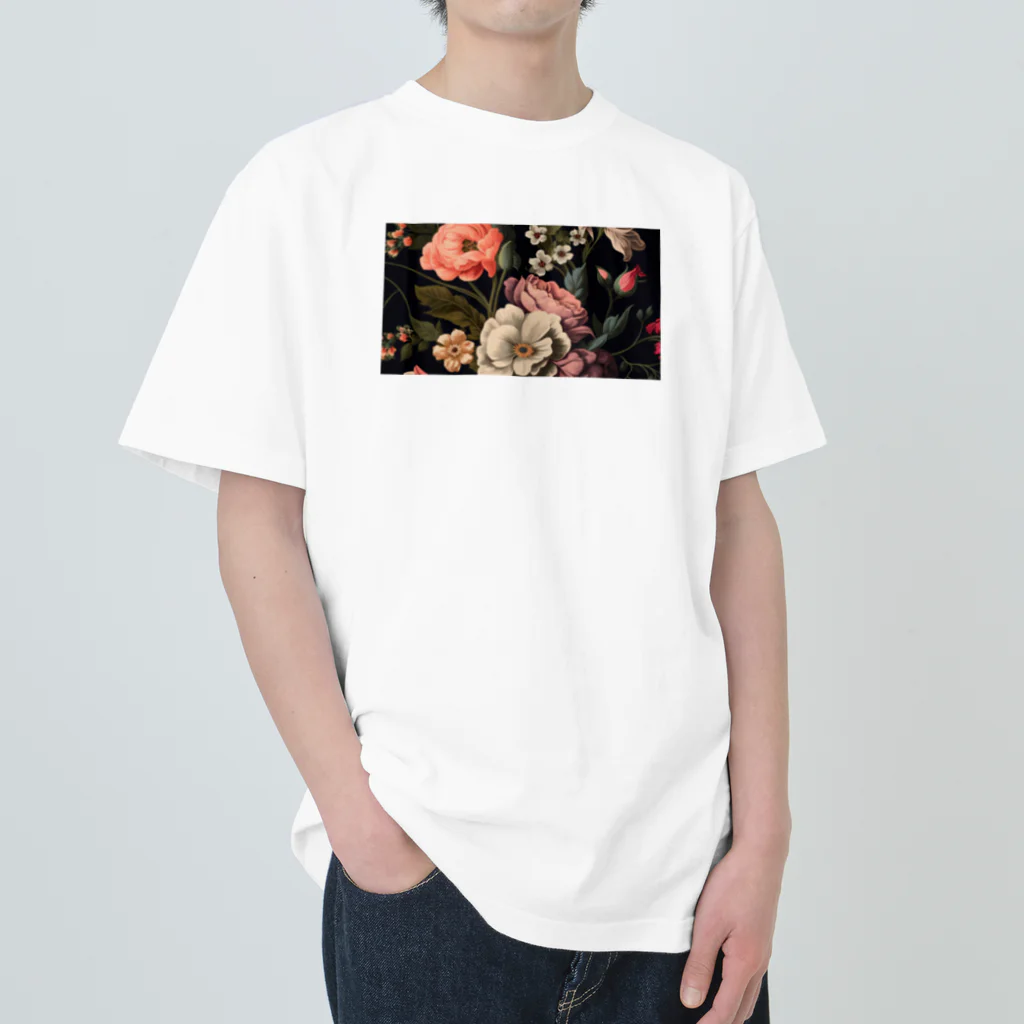 NoriNoriのフラワープリント Heavyweight T-Shirt