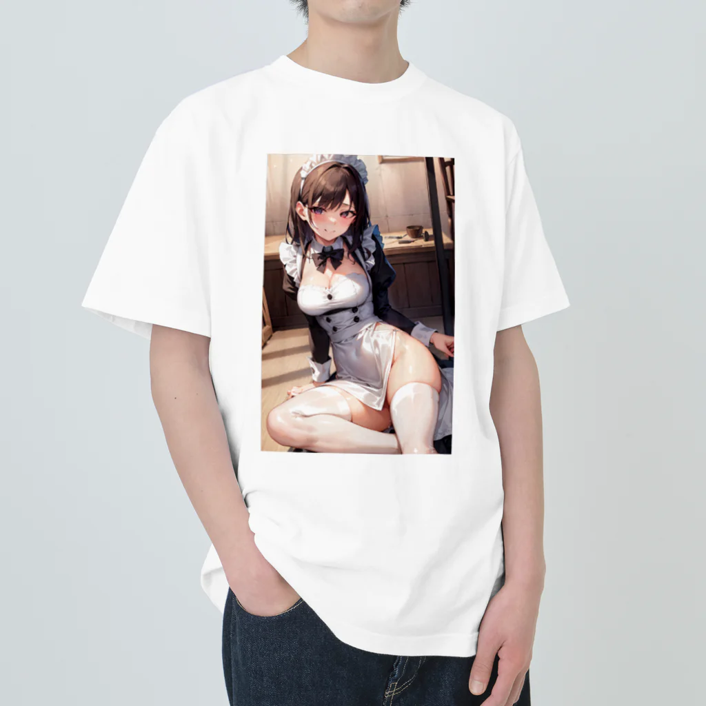 天乃鯱のメイドのお姉さん Heavyweight T-Shirt