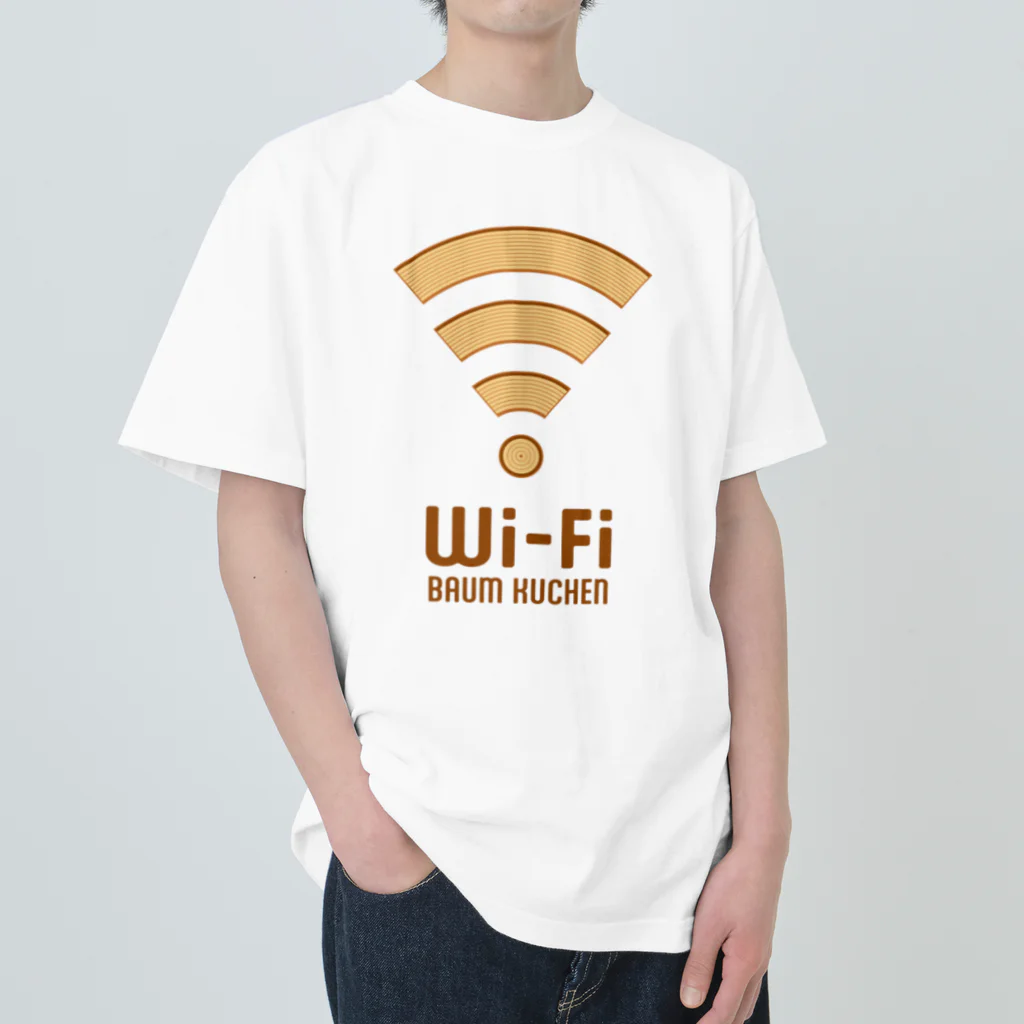 kg_shopのWi-Fi バウムクーヘン Heavyweight T-Shirt