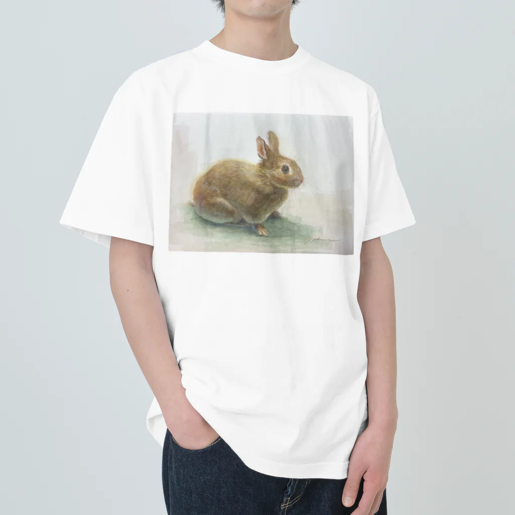 たかはしの絵のもののうさぎのうめちゃん Heavyweight T-Shirt