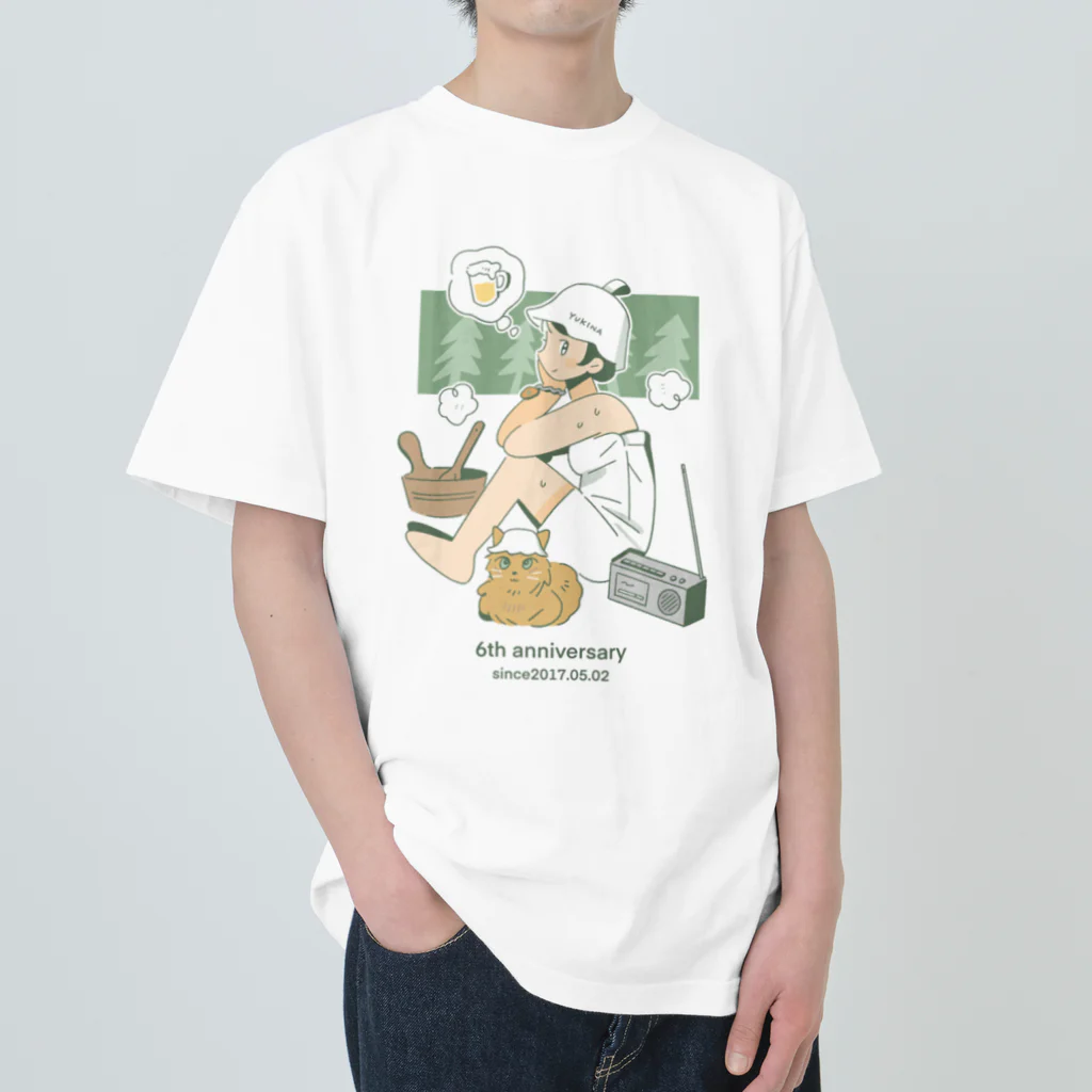 ゆきなの6周年記念 ゆきなの湯  Heavyweight T-Shirt