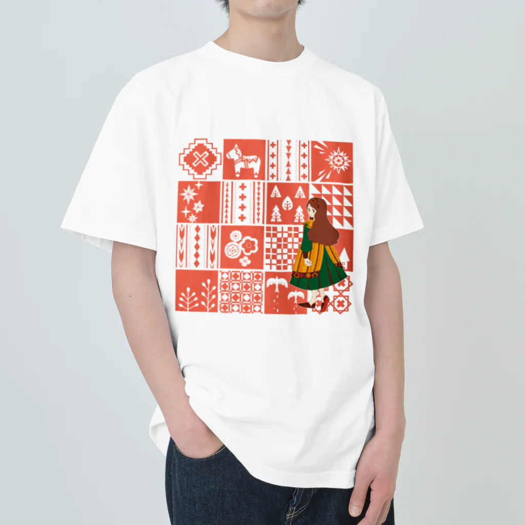 Cicogna（チコーニャ）のpatchwork GIRL Heavyweight T-Shirt