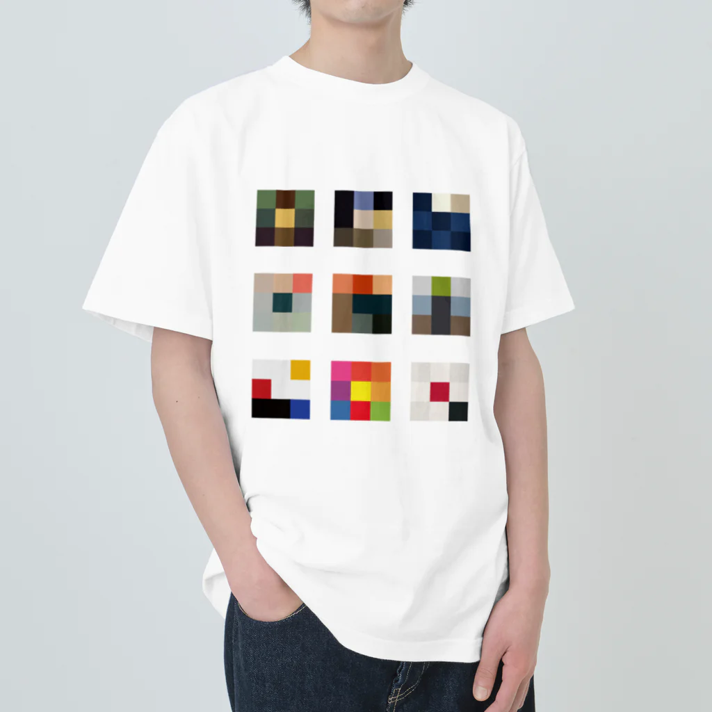 3×3 のドット絵の芸術とか ヘビーウェイトTシャツ