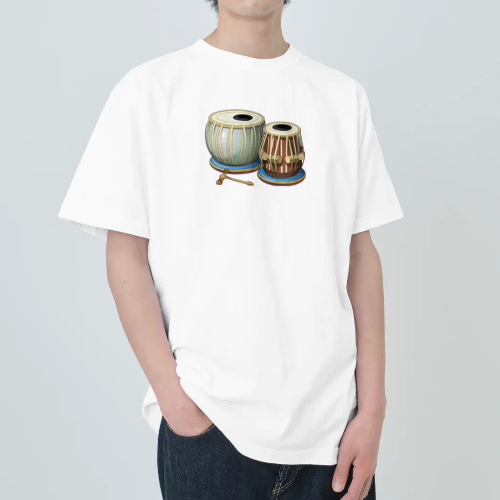 yamame1000ninのタブラとハトリ Heavyweight T-Shirt