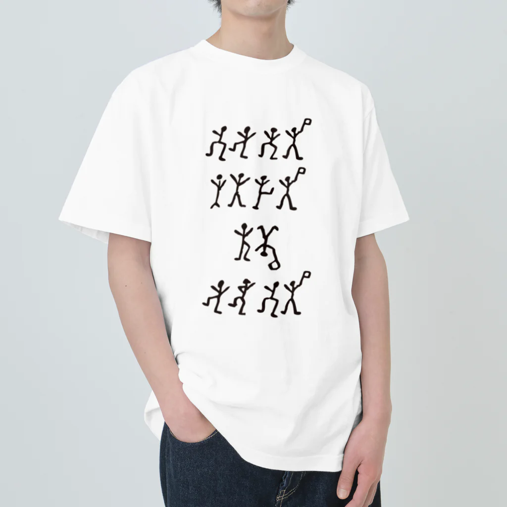 文豪館の踊る人形（コナン・ドイル）「シャーロック・ホームズ」より・海外文学・文豪 Heavyweight T-Shirt