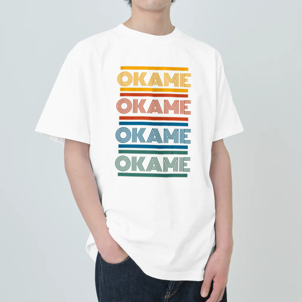 【1KP】Ruca*KappaのOKAME (文字ONLY) Heavyweight T-Shirt