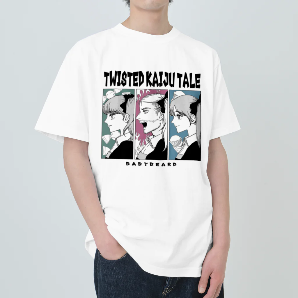 BABYBEARDのBABYBEARD "Twisted Kaiju Tale" ヘビーウェイトTシャツ