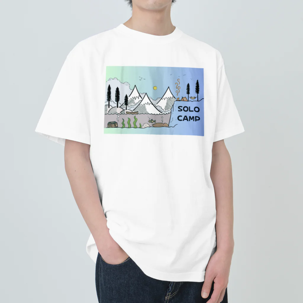 RAINBOW-WORKSの広大なソロキャンプ🏕 Heavyweight T-Shirt