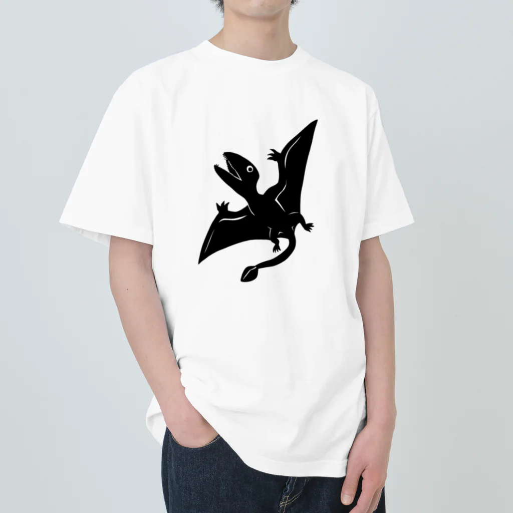 Kelfoy.のディモルフォドン(黒) Heavyweight T-Shirt