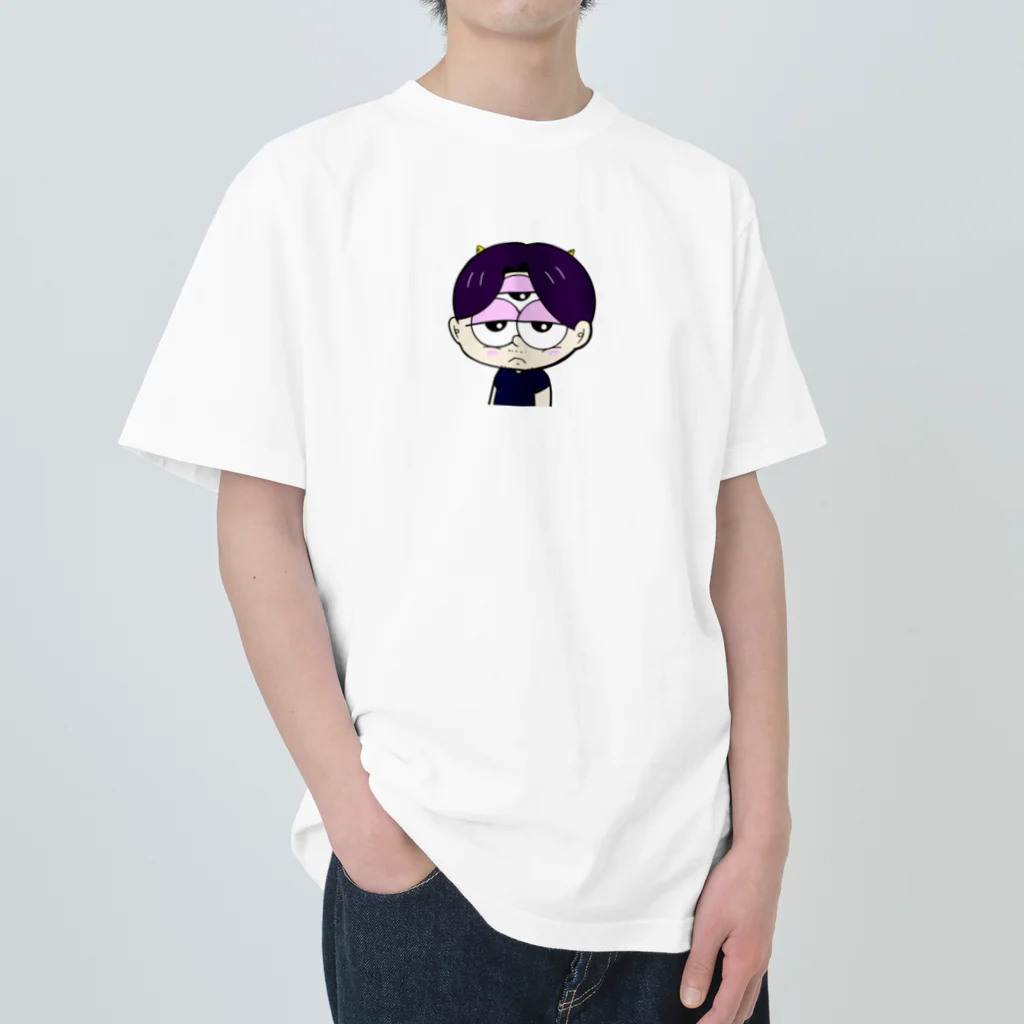 🐑💩 WhiteYeti↝のみつめおじ ヘビーウェイトTシャツ