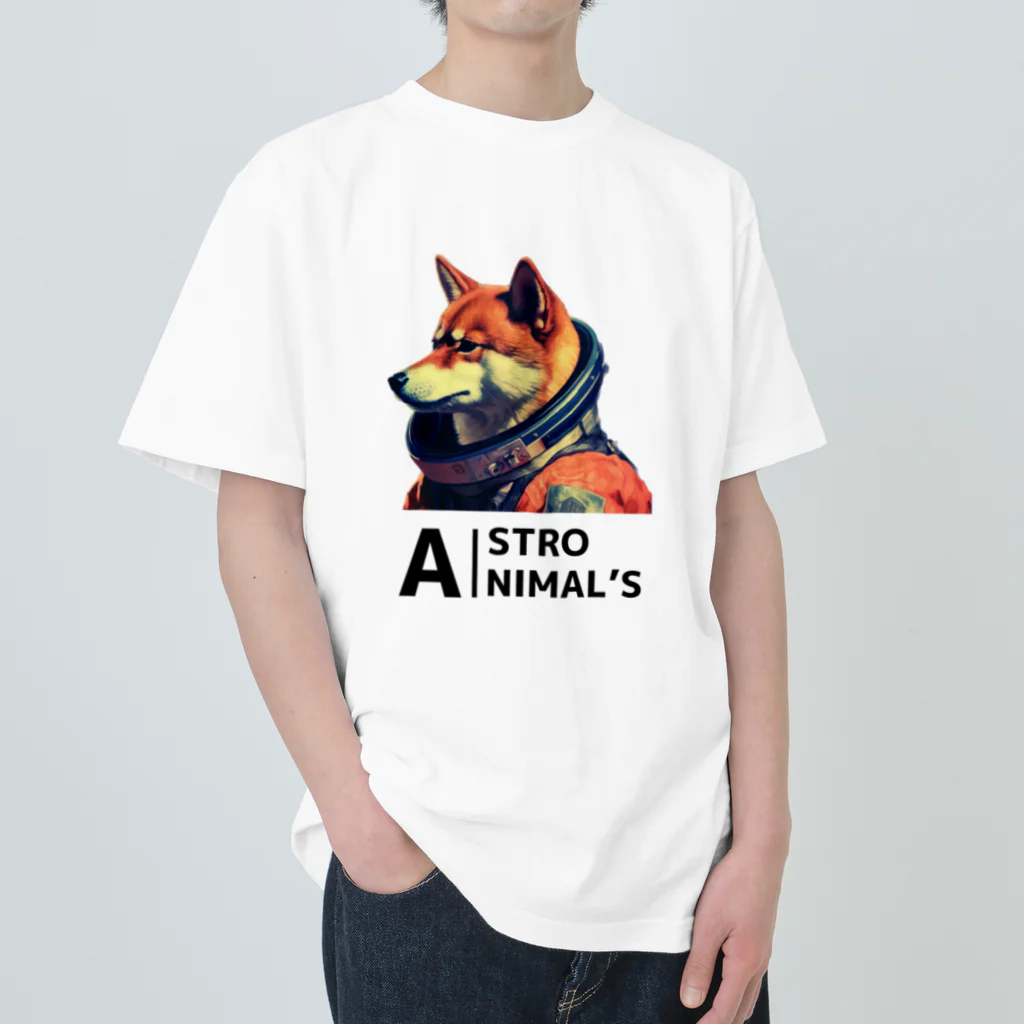 ASTRO AIのASTRO ANIMAL'S shiba inu Heavyweight T-Shirt