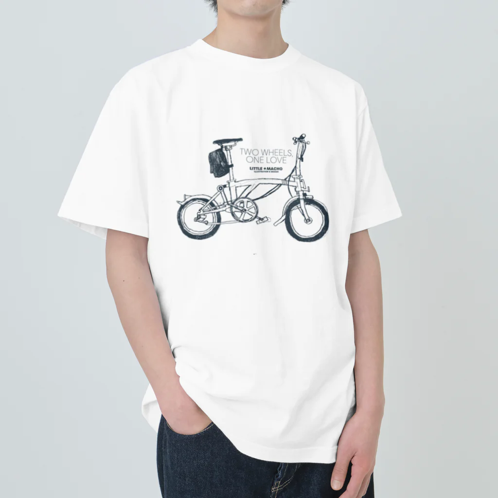 Little MachoのTwo Wheels, One Love Heavyweight T-Shirt