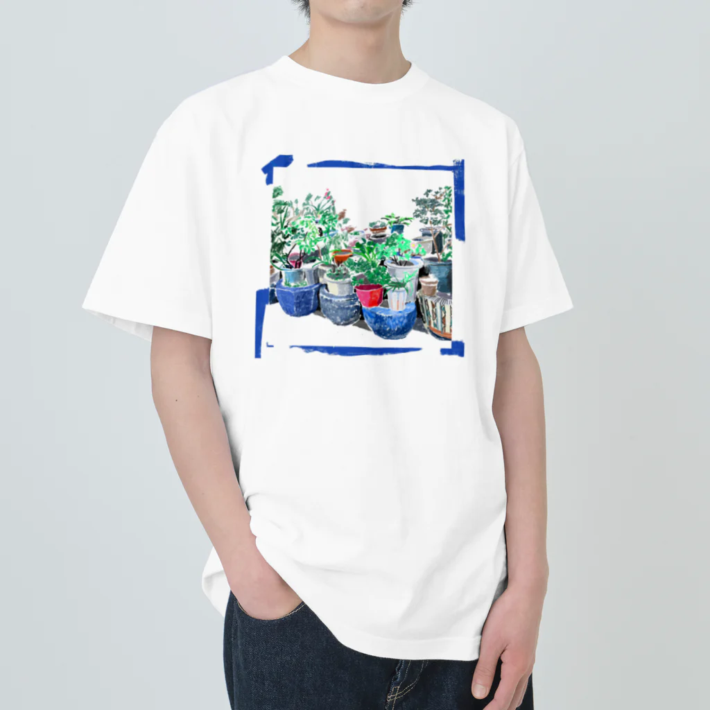 yuko maegawaのまちなか植木鉢 Heavyweight T-Shirt