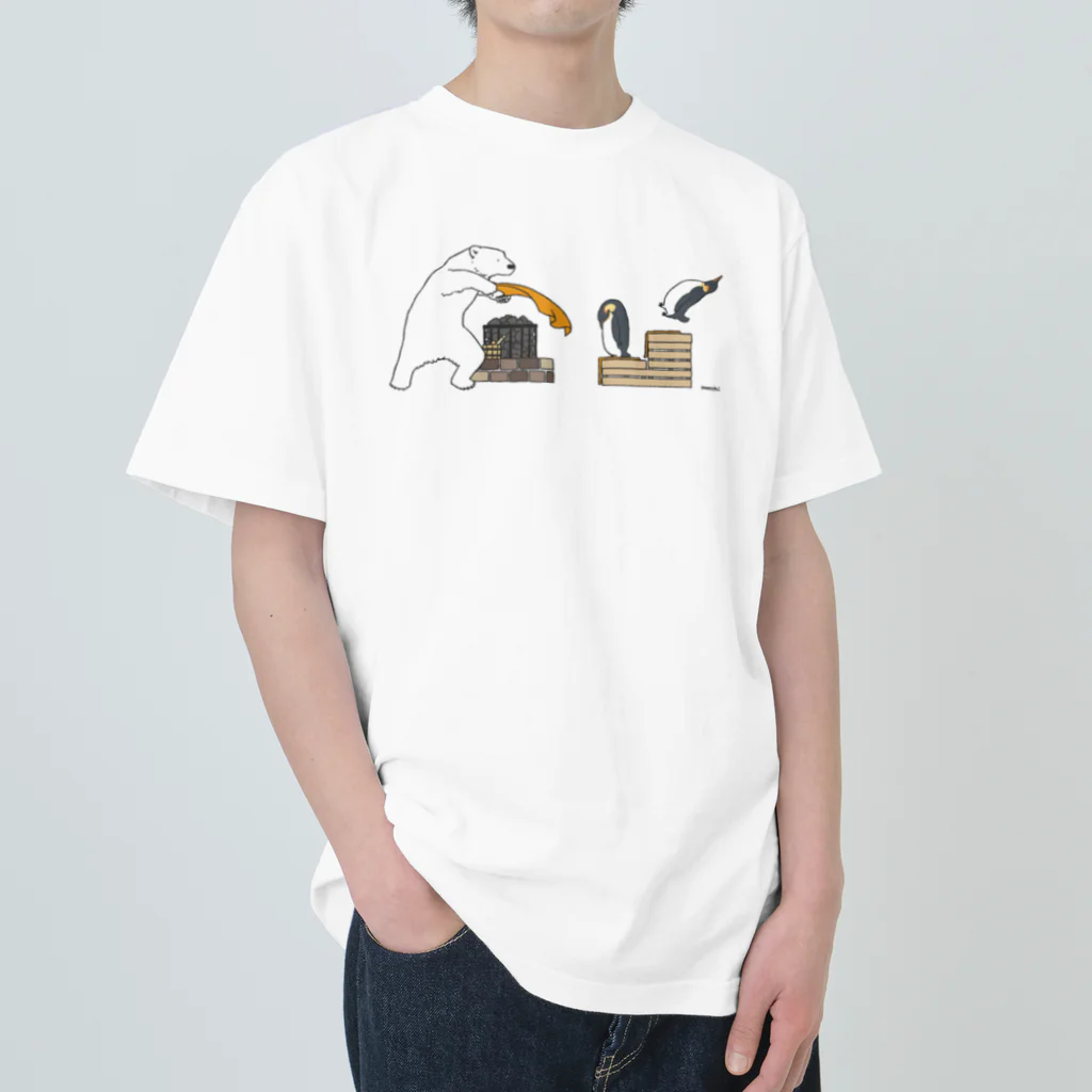 mocchi’s workshopのシロクマロウリュ Heavyweight T-Shirt