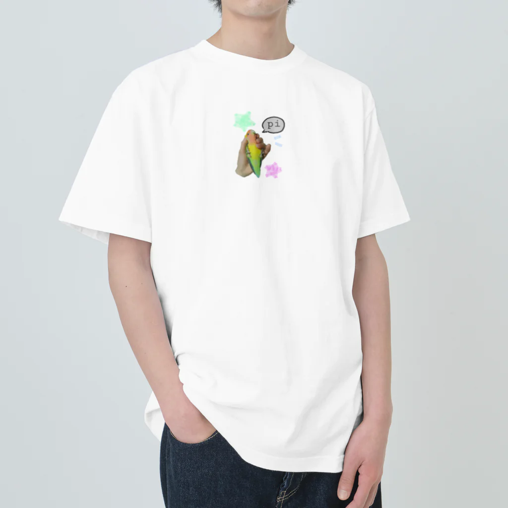 j8ie de vivre♪のコザクラインコ　 ヘビーウェイトTシャツ