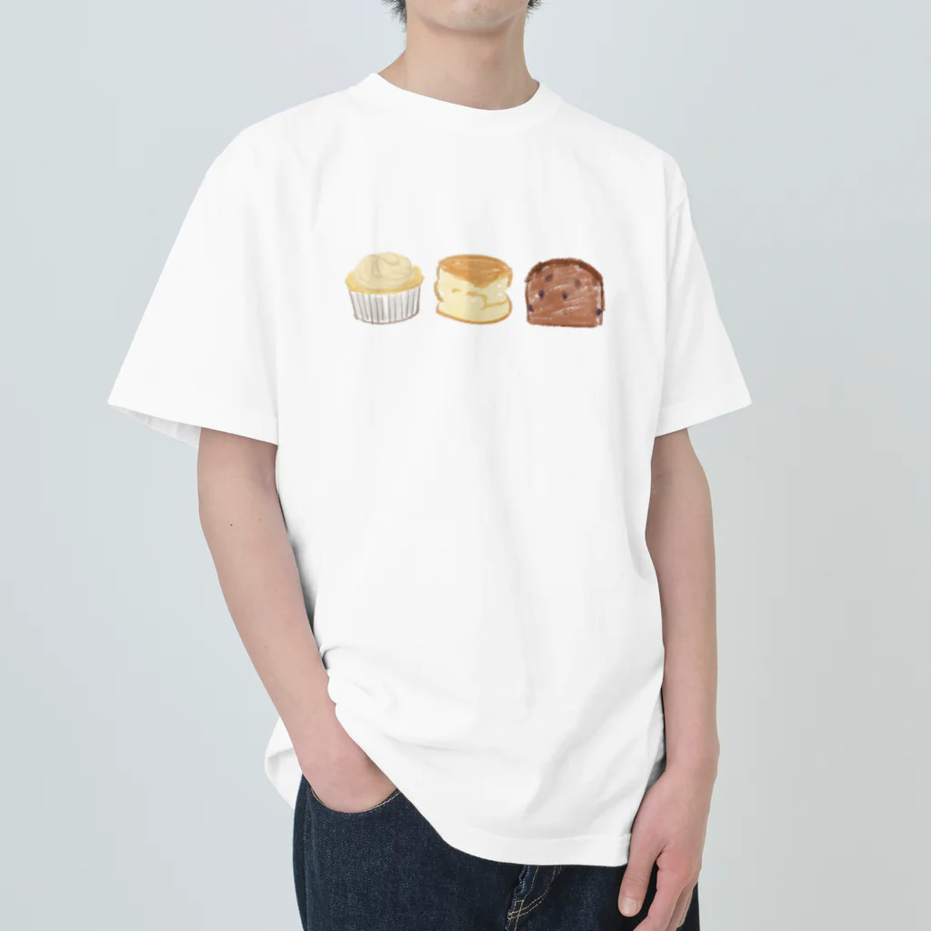 ゆきの絵です。の英国菓子 Heavyweight T-Shirt