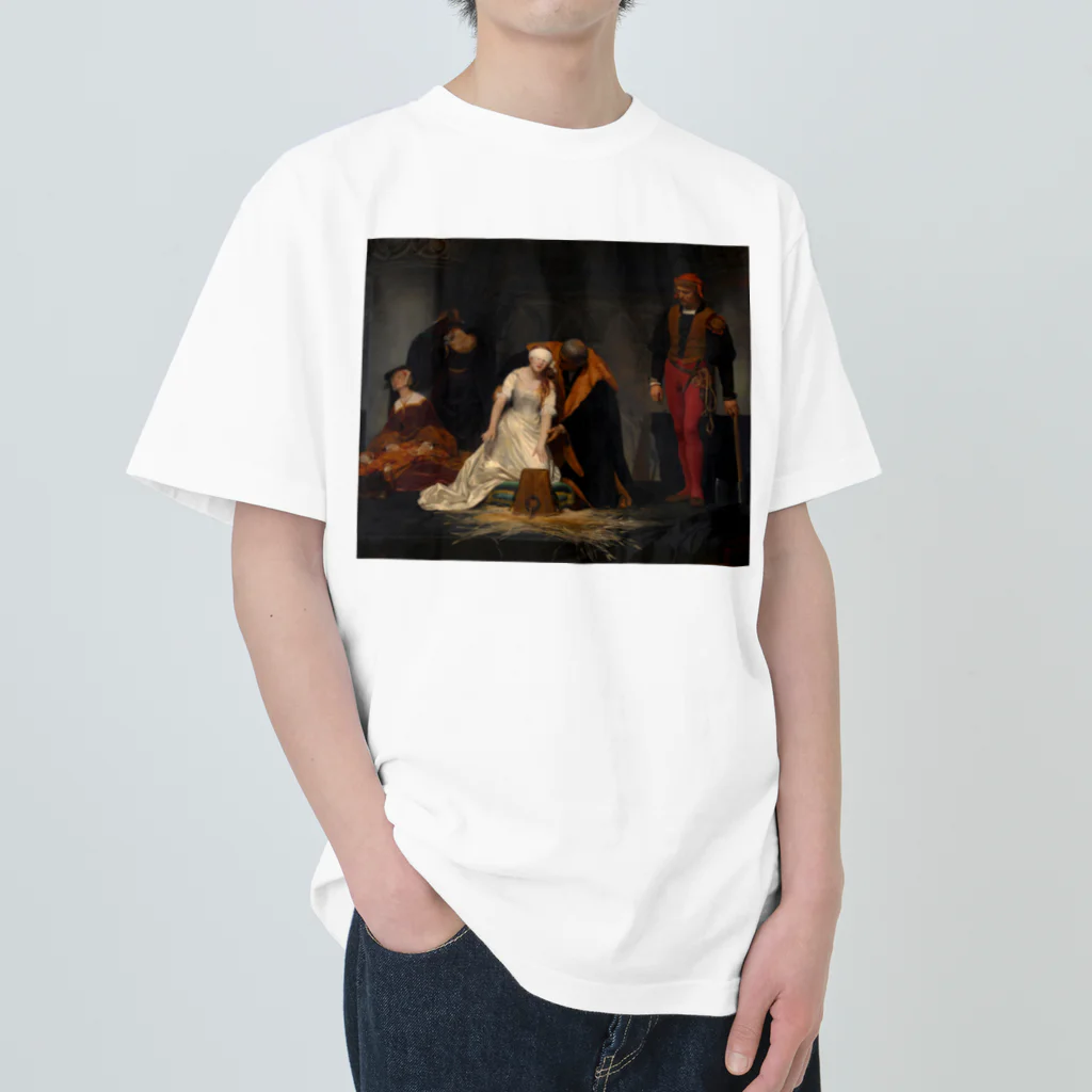 世界美術商店のレディ・ジェーン・グレイの処刑 / The Execution of Lady Jane Grey ヘビーウェイトTシャツ