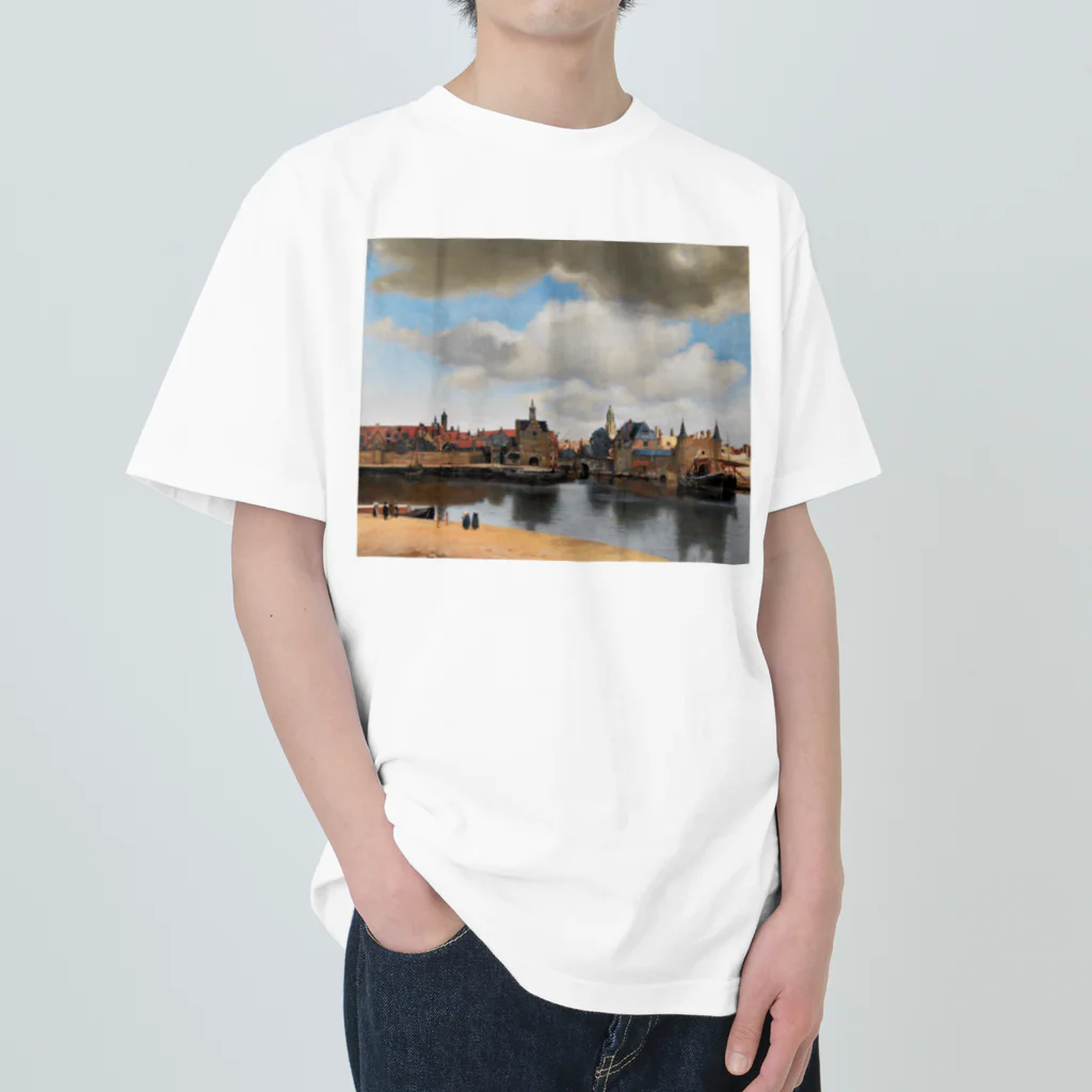 世界美術商店のデルフト眺望 / View of Delft Heavyweight T-Shirt