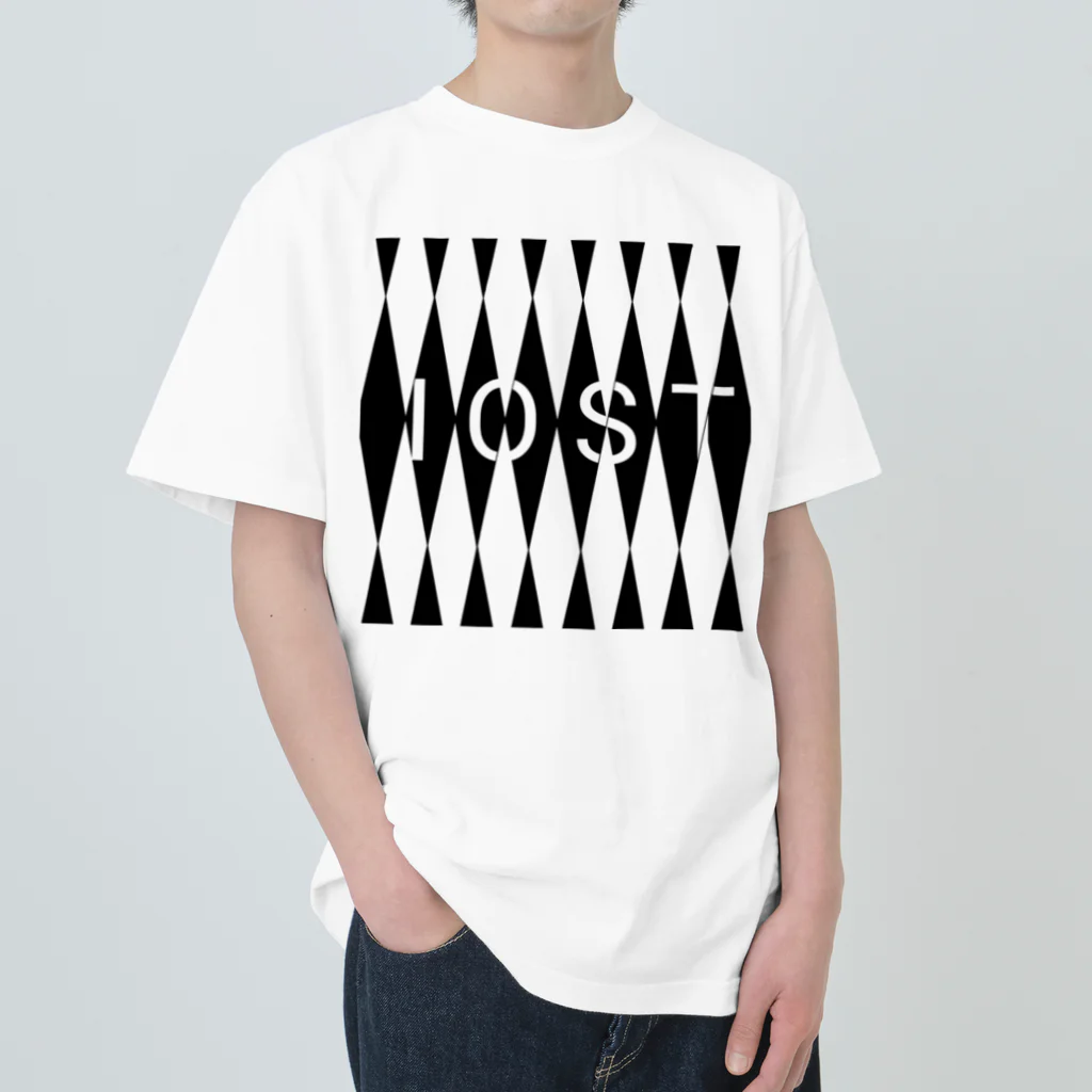 IOST_Supporter_CharityのIOSTバーサスデザイン(白黒シリーズ) Heavyweight T-Shirt