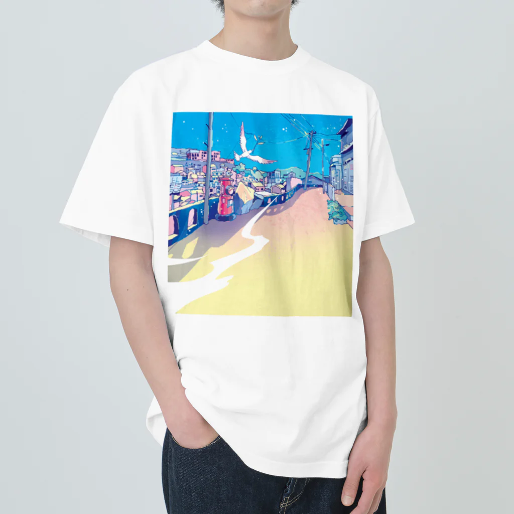 Saigetsuの【長崎の風景】 ヘビーウェイトTシャツ