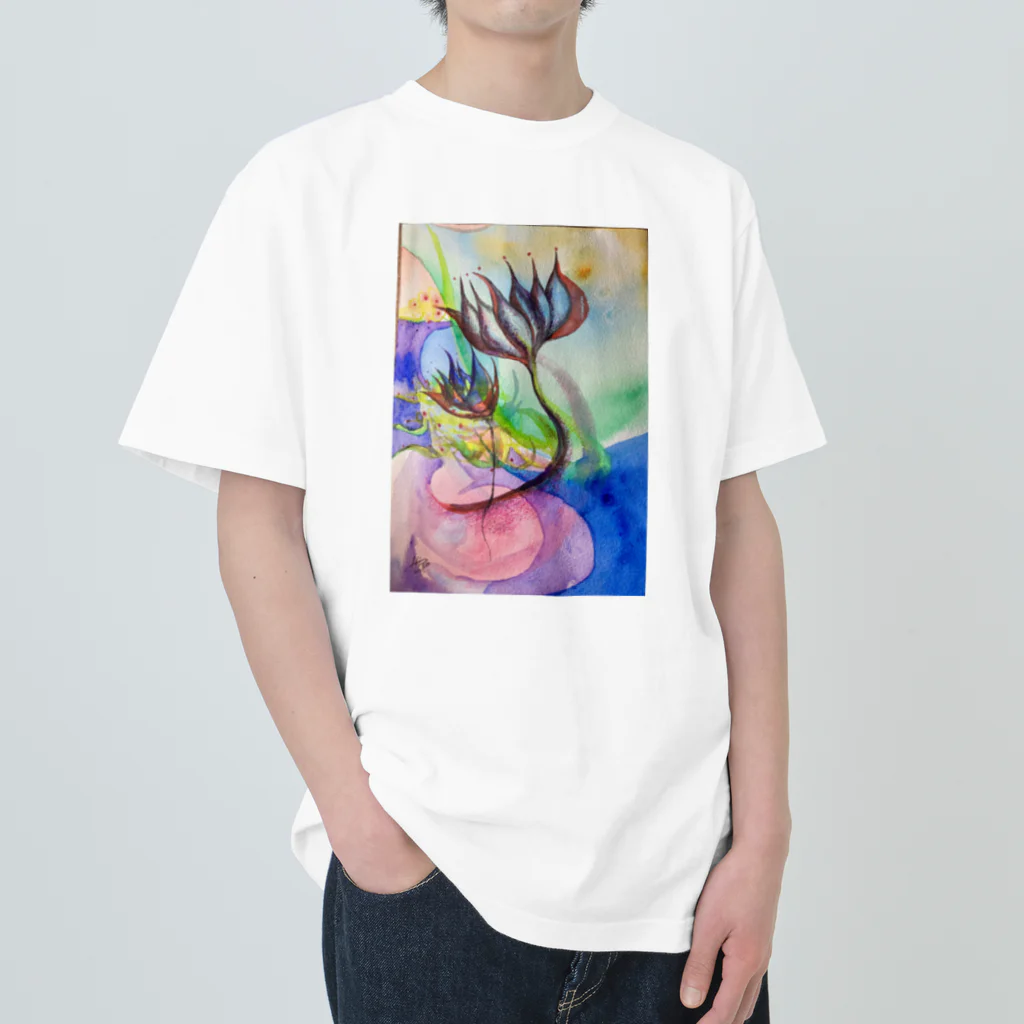 Atelier-Hironの光の花　愛 ヘビーウェイトTシャツ