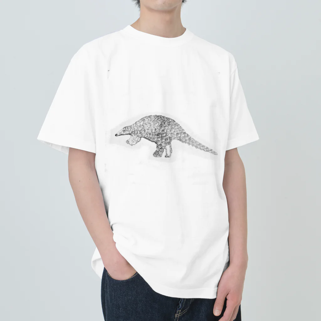 52お餅のpangolin ヘビーウェイトTシャツ