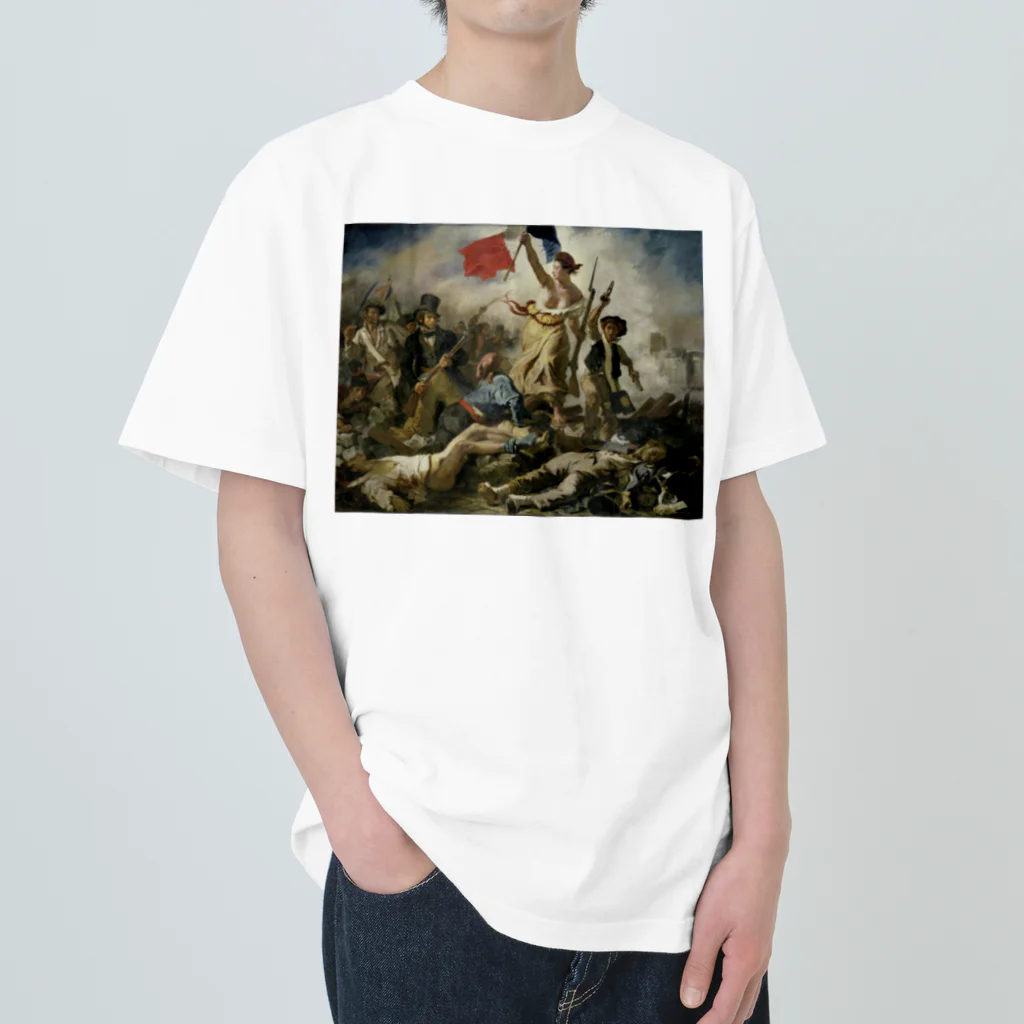 世界美術商店の民衆を導く自由の女神 / Liberty Leading the People Heavyweight T-Shirt