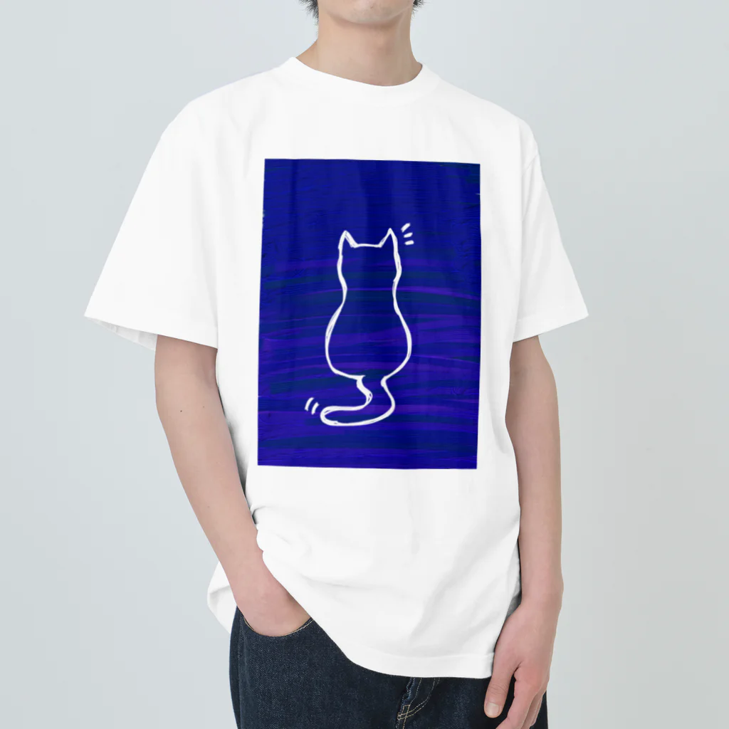 1080shopのねこ ヘビーウェイトTシャツ