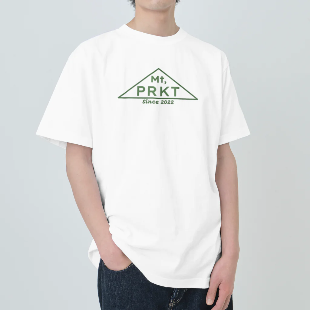 プリケツマウン店のMt,PRKTロゴ　1st Anniversary　白 Heavyweight T-Shirt