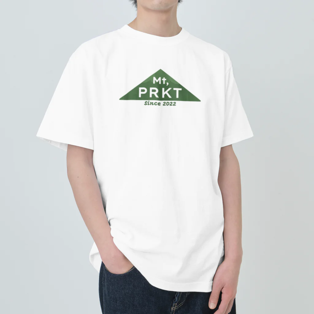 プリケツマウン店のMt,PRKTロゴ　1st Anniversary　緑 Heavyweight T-Shirt