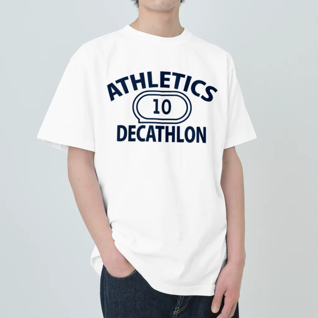 sports_tower スポーツタワーの十種競技・デカスロン・DECATHLON・じっしゅきょうぎ・二日間・10種・男子・女子・かっこいい・かわいい・選手・陸上部員・トレーニング・混成競技・確実・有望・応援・タイム・得点・入賞・実力 Heavyweight T-Shirt