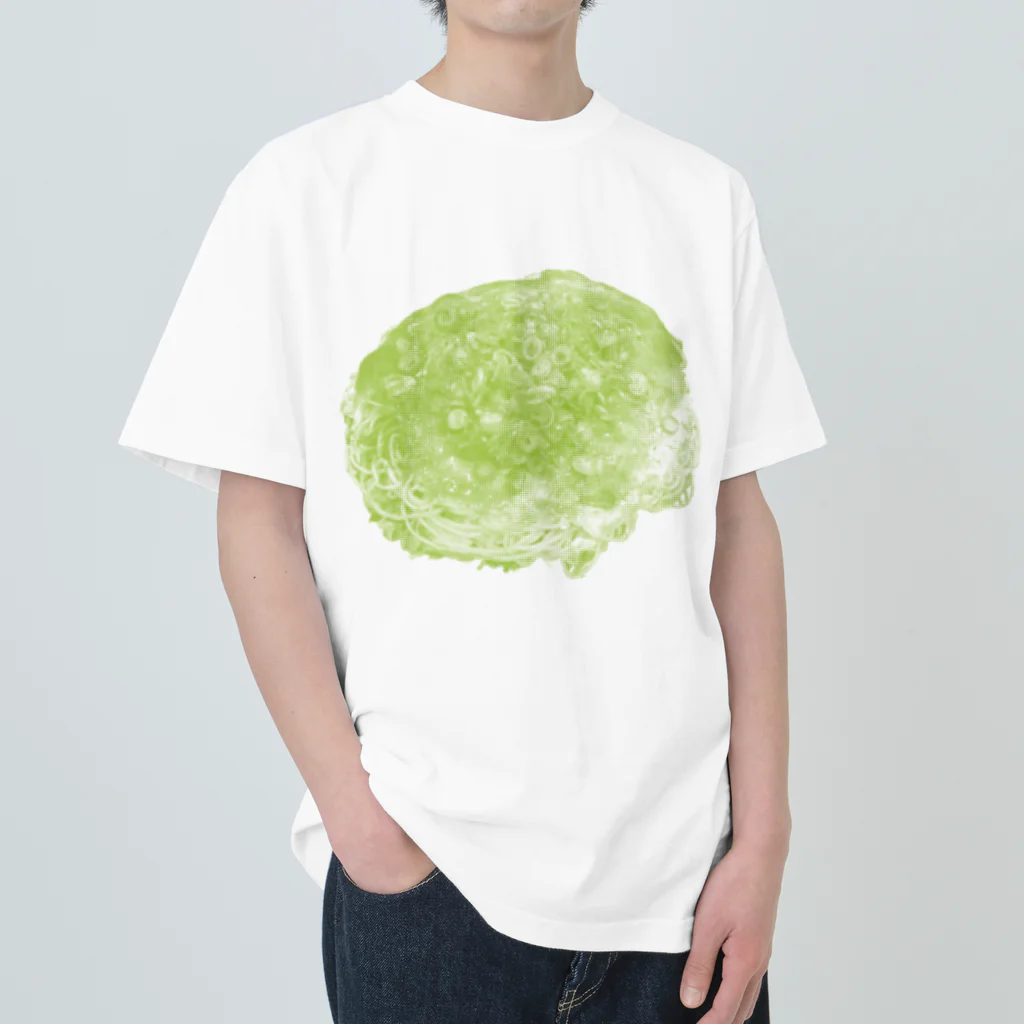 お好み焼き女ちゃんの広島おこ │green ヘビーウェイトTシャツ