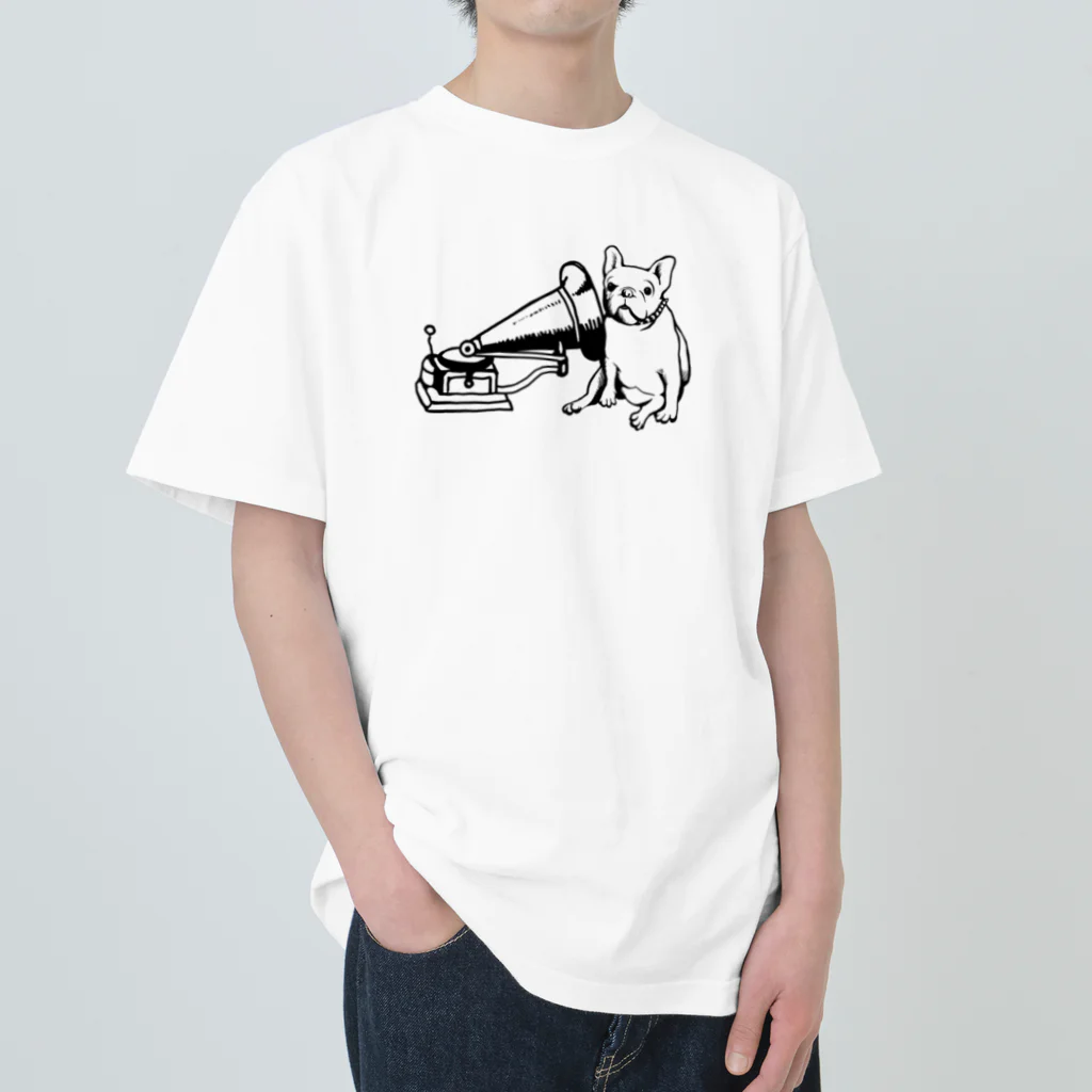 チンパンジーマートのご主人の声を聞く犬 Heavyweight T-Shirt