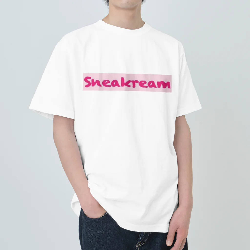 Sneakreamのストロベリーアイスクリームスニーカー Heavyweight T-Shirt