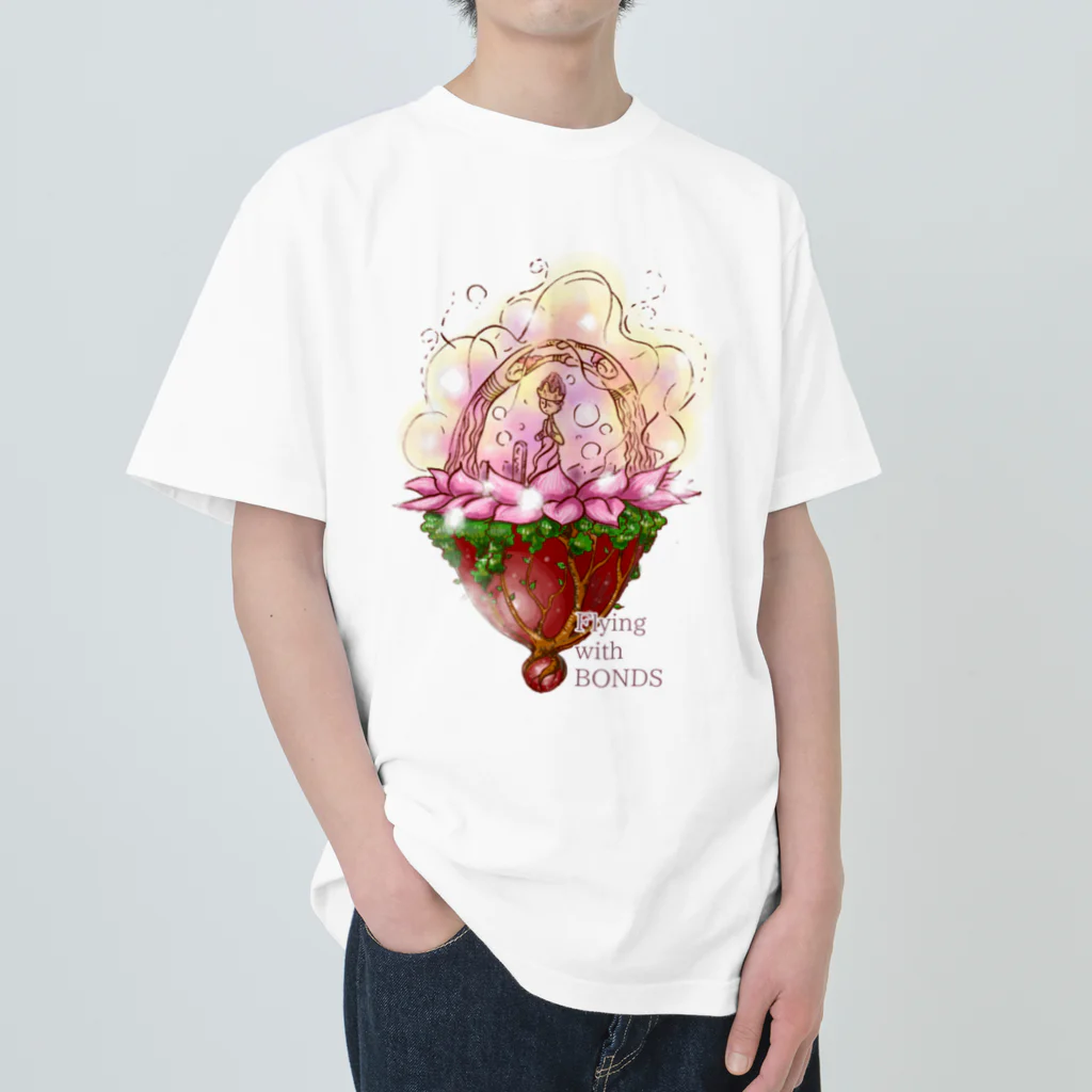 ハッピースマイルの神様の乗り物 Heavyweight T-Shirt