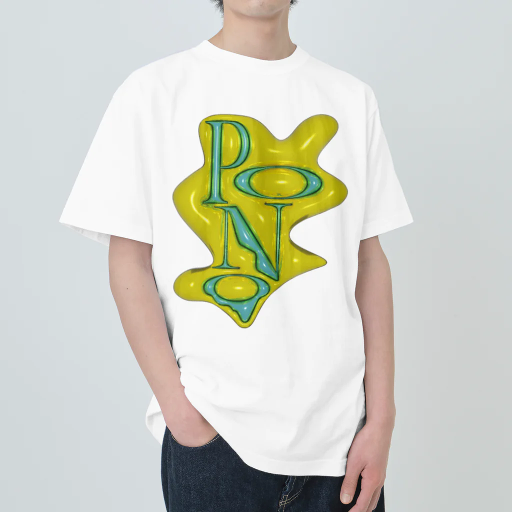 0930PONOの3Dくん ヘビーウェイトTシャツ