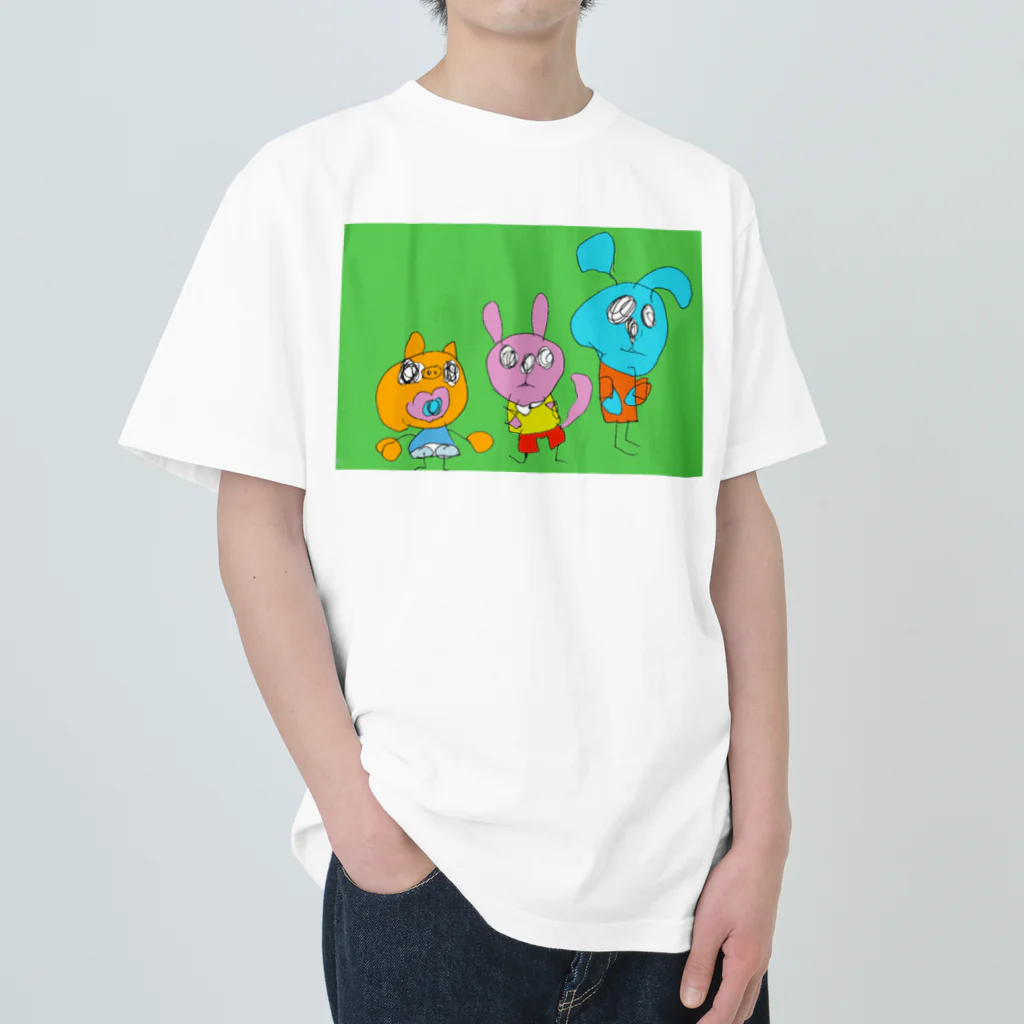 okaochanのおさんぽ ヘビーウェイトTシャツ