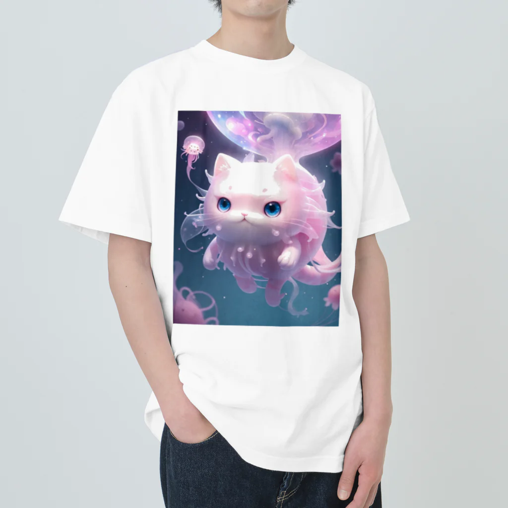 brand-new-cat-worldのjellyfishcat Heavyweight T-Shirt