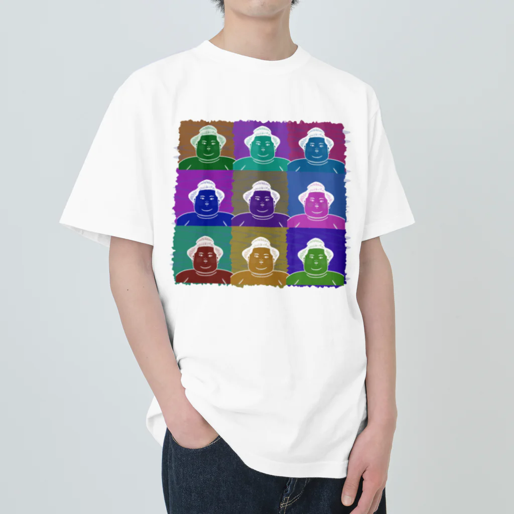 Heiwa_AriのSUMO WRESTLER (multicolor) ヘビーウェイトTシャツ